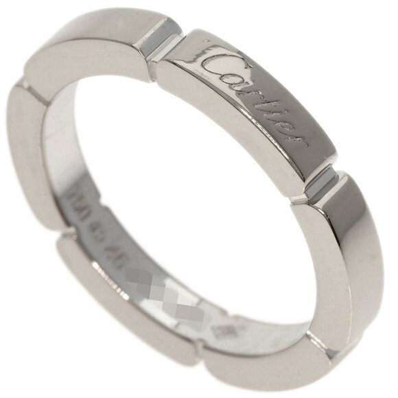 CARTIER 18k White Gold Maillon Panthere Ring #46 - Picture 1 of 9